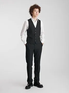 ЖИЛЕТ ПОДРОСТКОВЫЙ PEPLOS V25T003-360 ЧЁРНЫЙ