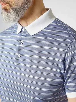 РУБАШКА-ПОЛО МУЖСКАЯ PEPLOS TS22003-P СИНИЙ