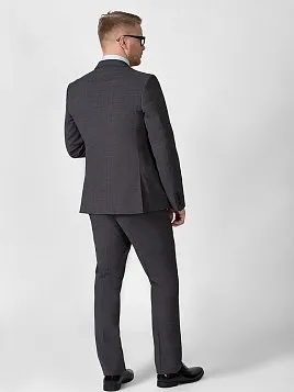 КОСТЮМ МУЖСКОЙ PEPLOS SU19027-SL ТЕМНО-СЕРЫЙ