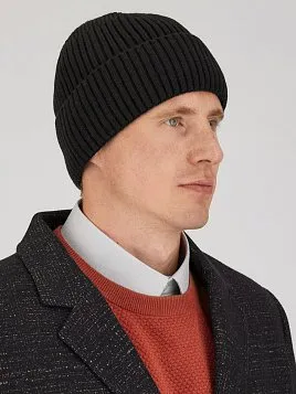 МУЖСКАЯ ШАПКА HM2612 ЧЁРНАЯ МУЖСКАЯ ШАПКА HM2612 ЧЁРНАЯ