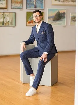 ПИДЖАК ДВУБОРТНЫЙ МУЖСКОЙ PEPLOS JA20021-SL СИНИЙ