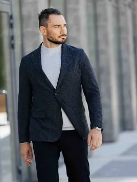 ПИДЖАК МУЖСКОЙ PEPLOS JA25120-R ТЕМНО-СИНИЙ