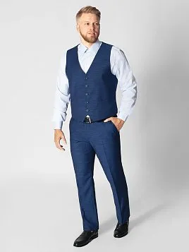 ЖИЛЕТ МУЖСКОЙ CLAUDIO VERDI V21033 СИНИЙ ОТ КОСТЮМА