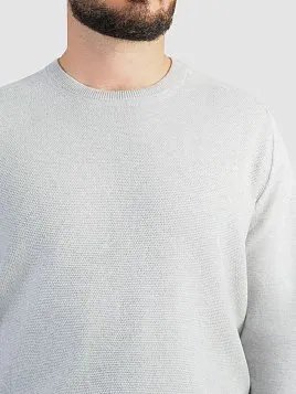 ДЖЕМПЕР МУЖСКОЙ PEPLOS KN25J025 СВЕТЛО-СЕРЫЙ