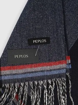 ШАРФ МУЖСКОЙ PEPLOS SF2604 ТЕМНО-СИНИЙ