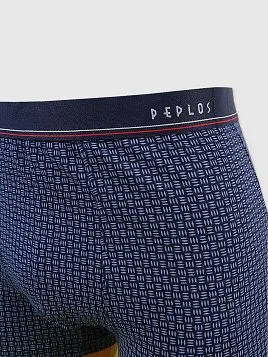 ТРУСЫ БОКСЕРЫ МУЖСКИЕ PEPLOS UW23002-BX ТЕМНО-СИНИЙ