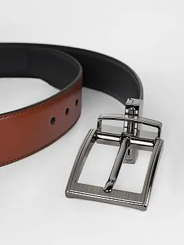 РЕМЕНЬ МУЖСКОЙ PEPLOS ДВУСТОРОННИЙ C15. BELT-22-C15-20 РЫЖИЙ-ЧЕРНЫЙ