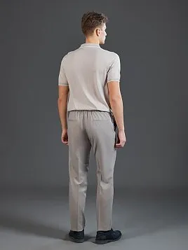 ТРИКОТАЖНАЯ РУБАШКА С ШЕРСТЬЮ И ШЕЛКОМ KN26SH033 СЕРАЯ