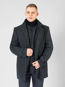 ПАЛЬТО МУЖСКОЕ PEPLOS OW2206-CT СЕРЫЙ