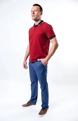 БРЮКИ МУЖСКИЕ  PEPLOS P1910-SL ГОЛУБОЙ