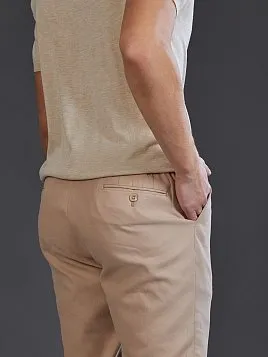 ЛЬНЯНОЙ КОСТЮМ С НАКЛАДНЫМИ КАРМАНАМИ PEPLOS SU26801-R БЕЖЕВЫЙ