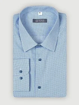 СОРОЧКА МУЖСКАЯ PEPLOS SH21096-С БИРЮЗОВЫЙ
