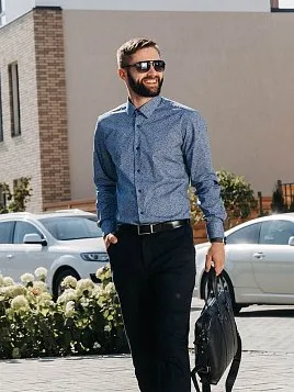 БРЮКИ МУЖСКИЕ PEPLOS P22М02-SL ТЕМНО-СИНИЙ