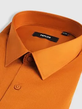 СОРОЧКА МУЖСКАЯ PEPLOS SH25211-R ОРАНЖЕВЫЙ