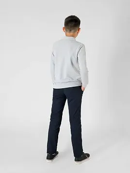 РУБАШКА-ПОЛО ДЛЯ МАЛЬЧИКА С ДЛИННЫМ РУКАВОМ PEPLOS TS23J24-P СЕРЫЙ