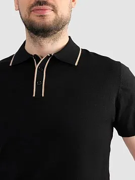 ДЖЕМПЕР МУЖСКОЙ ПОЛО PEPLOS KN25SH056 ЧЁРНЫЙ