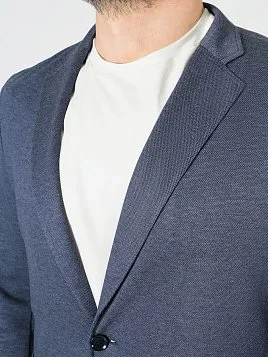 ПИДЖАК МУЖСКОЙ PEPLOS JA23115-R СИНИЙ ТРИКОТАЖНЫЙ