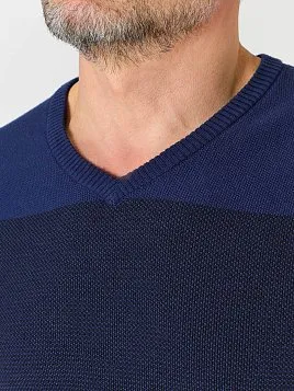 ПУЛОВЕР МУЖСКОЙ PEPLOS KN23P007 СИНИЙ