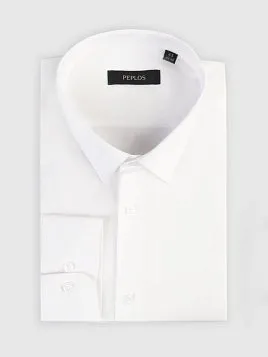 СОРОЧКА МУЖСКАЯ PEPLOS SH25011-C БЕЛЫЙ