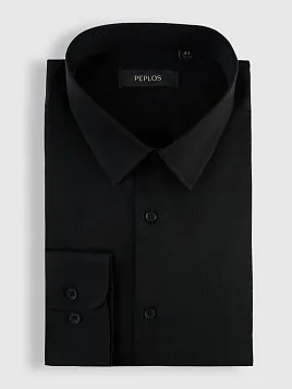 СОРОЧКА МУЖСКАЯ PEPLOS SH25151-SL ЧЁРНЫЙ