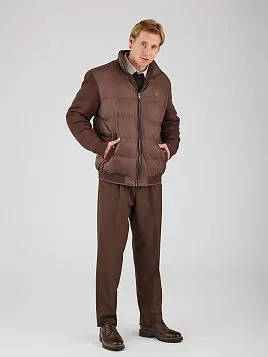 УКОРОЧЕННАЯ КУРТКА OW26108-JA КОРИЧНЕВАЯ