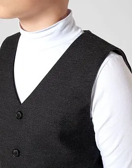 ЖИЛЕТ ДЛЯ МАЛЬЧИКА PEPLOS V20J017 СЕРЫЙ