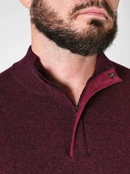 СВИТЕР МУЖСКОЙ PEPLOS KN24S028 БОРДОВЫЙ