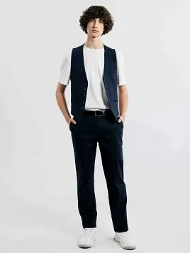 ЖИЛЕТ ПОДРОСТКОВЫЙ PEPLOS V24T020-003 СИНИЙ