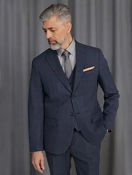 КОСТЮМ МУЖСКОЙ PEPLOS SU25153-SL СИНИЙ