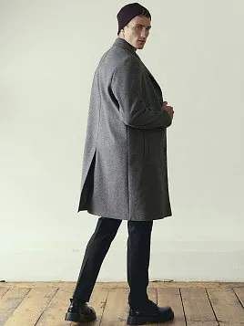 МУЖСКОЕ ПАЛЬТО OW26208-CT СЕРОЕ