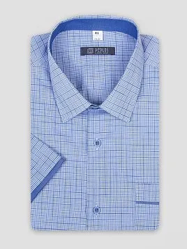 СОРОЧКА МУЖСКАЯ PEPLOS SH20072-К-R СИНИЙ