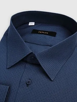 СОРОЧКА МУЖСКАЯ PEPLOS SH26142-C ТЕМНО-СИНИЙ