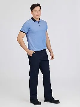 ТЕМНО-СИНИЕ БРЮКИ ИЗ ХЛОПКА P2624-R