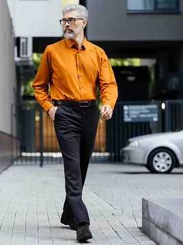 БРЮКИ МУЖСКИЕ PEPLOS TR25144-220 КОРИЧНЕВЫЙ