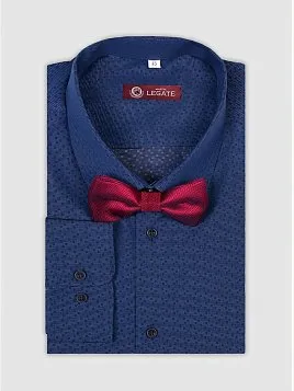 СОРОЧКА МУЖСКАЯ MAJESTIC LEGATE SH22141-С ТЕМНО-СИНИЙ (LA+SILK PROTEIN)