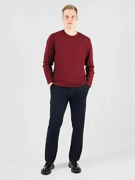 ФУТБОЛКА МУЖСКАЯ С ДЛИННЫМ РУКАВОМ PEPLOS TS25202-L БОРДОВЫЙ