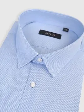 СОРОЧКА МУЖСКАЯ PEPLOS SH25052-K-C ГОЛУБОЙ