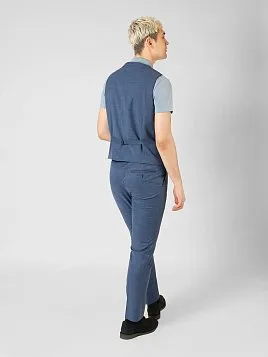 ЖИЛЕТ МУЖСКОЙ PEPLOS V22043 СИНИЙ ОТ КОСТЮМА