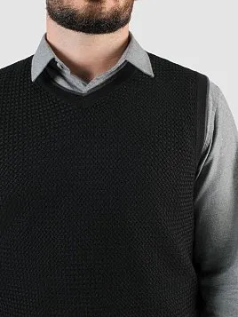 ЖИЛЕТ МУЖСКОЙ PEPLOS KN25V009 ЧЁРНЫЙ