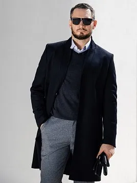 ПУЛОВЕР МУЖСКОЙ PEPLOS KN24P027 ТЕМНО-СЕРЫЙ