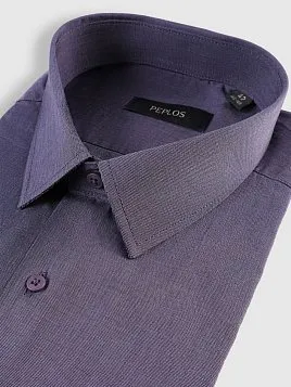 СОРОЧКА МУЖСКАЯ PEPLOS SH25111-R ФИОЛЕТОВЫЙ