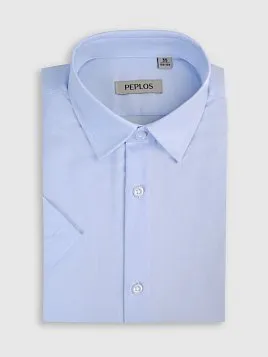 СОРОЧКА ДЛЯ МАЛЬЧИКА PEPLOS SH25J061-K-R ГОЛУБОЙ