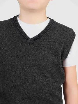 ЖИЛЕТ ДЛЯ МАЛЬЧИКА PEPLOS JKN24V005 ТЕМНО-СЕРЫЙ