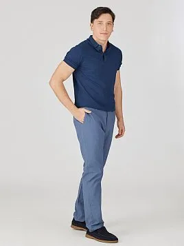 РУБАШКА-ПОЛО ИЗ ТКАНИ ПИКЕ TSP26007-R СИНЯЯ