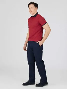 ТЕМНО-СИНИЕ БРЮКИ ИЗ ХЛОПКА P2624-R