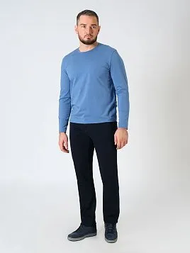 ФУТБОЛКА МУЖСКАЯ С ДЛИННЫМ РУКАВОМ PEPLOS TS24204-L ГОЛУБОЙ