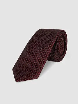 ГАЛСТУК МУЖСКОЙ PEPLOS БОРДОВЫЙ. МИКРОДИЗАЙН (250/157495-6)