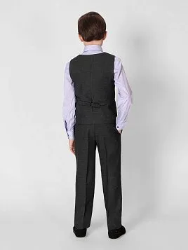 ЖИЛЕТ ДЛЯ МАЛЬЧИКА МЛ. ШКОЛА PEPLOS V23B004-350 ТЕМНО-СЕРЫЙ