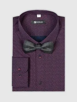 СОРОЧКА МУЖСКАЯ PEPLOS SH22123-SL БОРДОВЫЙ