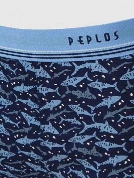 ТРУСЫ БОКСЕРЫ МУЖСКИЕ PEPLOS UW22010-BX ТЕМНО-СИНИЙ